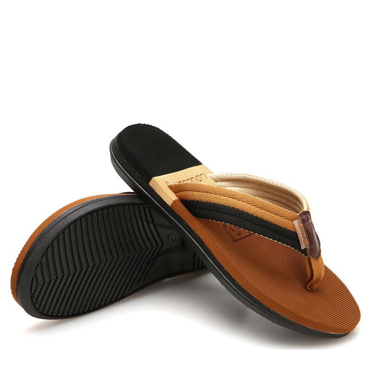 Soft Flip-Flops  Genderful Unisex Anywear Men’s Women’s Summer Student Couple Cool Beach Shoes Outdoor Casual Comfortable Feet Indoor British Stvle Slippers for Man Woman in trendy Khaki brown
