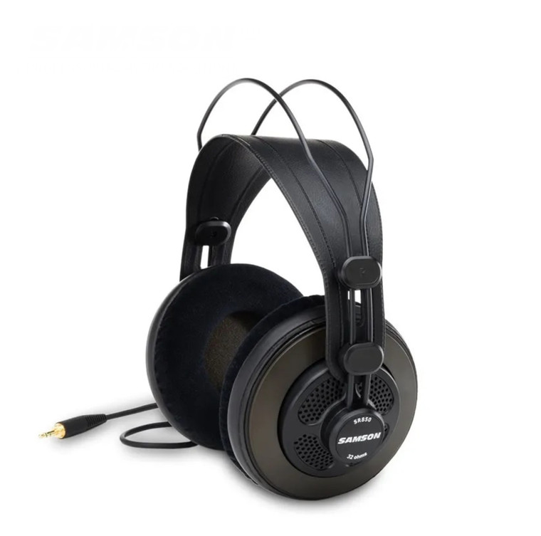 Samson SR850 Professional Headphones   Monitoring headphone for studio semi-open monitor trendy headset with velour earpads