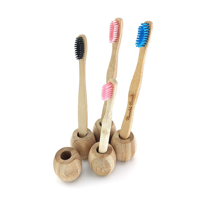 Natural Bamboo Toothbrush Holder Base Portable Oral Care Sets Toothbrushe Holders Bathroom Accessories Trend