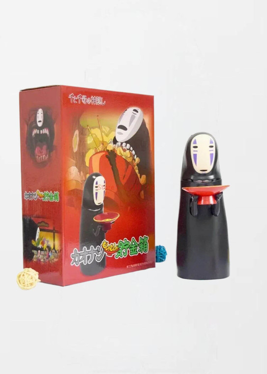 No Face Man Saving Pot  Spirited Away Anime Figure Piggy Bank Figurine Automatic Eat Coin Collectible Birthday Gifts For Children Banks pots