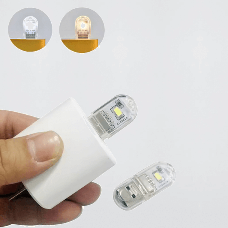 USB Plug Lamp Warm or white LED Light Mini Book Table Reading Nightlight Eye Protection Small For Power Bank Laptop PC Computer lights lamps