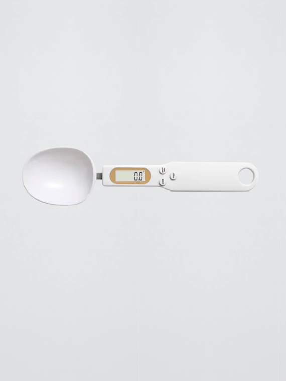 500g Electronic Kitchen Coffee Digital Measurement with LCD Display Dog Food Milk Powder Tea Weighing Baking Scale Scoop Tools and gadgets 500g in white