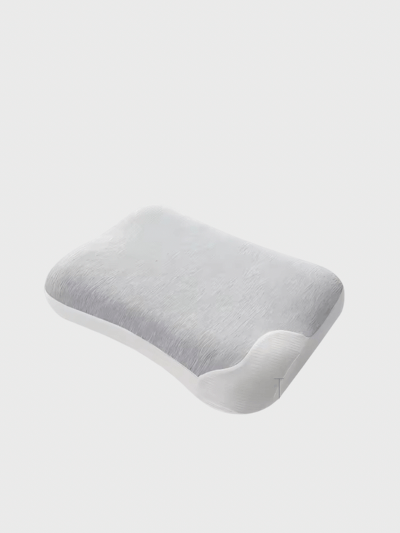 Bedroom Dual zone support design effectively relieves neck pressure, deep sleeping pillows in light Gray grey with white