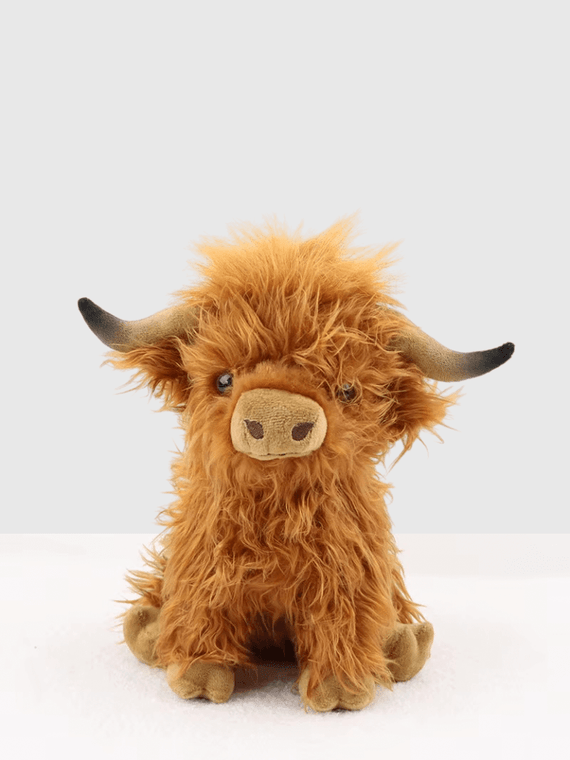 Scotland Simulation Scottish Highland Cow Plush Stuffed Highland bull Animal Room Decor Birthday Holiday Gift Plush Doll 25cm Toys for Kids children in brown Scotland Simulation Scottish Highland Cow Plush Stuffed Highland bull Animal Room Decor Birthday Holiday Gift Plush Doll 25cm Toys for Kids children in brown