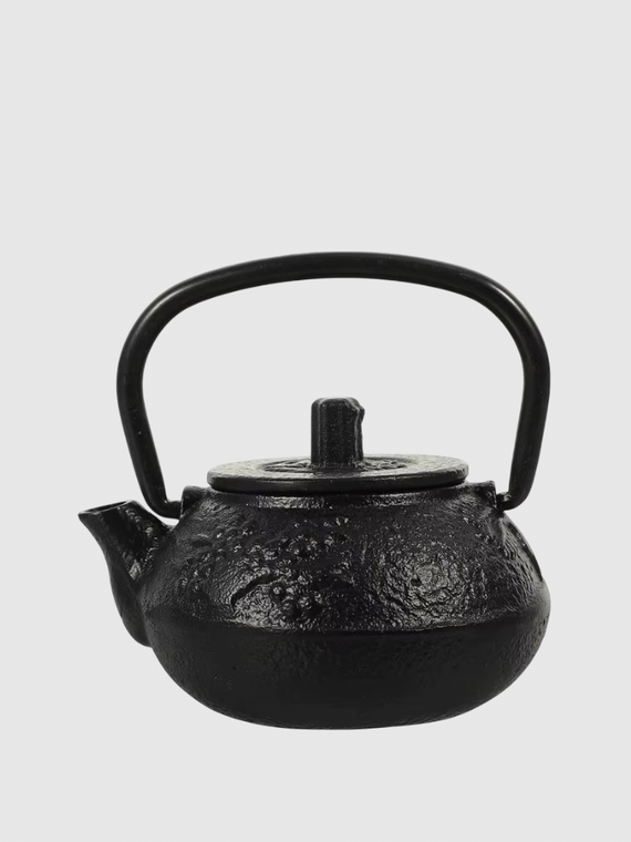 Japanese Iron Cast Teapot Tea Kettle Coffee Chinese Pot Stove Tetsubin loose Small Kung Fu Stove Boiling Set Metal Kettles 1L in black