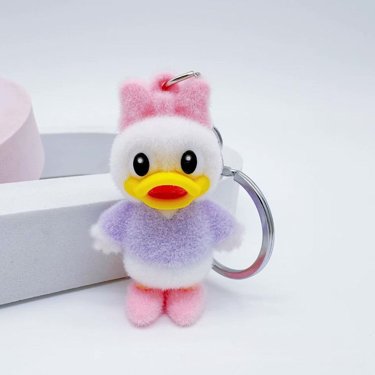 Kawaii Anime Disney Cartoon Family Together Series Flock Daisy duck Pendant Toy Cute Bag Accessory Doll Kid Christmas Party small gifts Keychains Charm Cosplay Accessories
