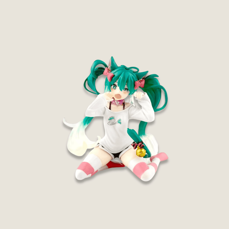 Hatsune Miku In A World With Closed Windows Collectible Anime Action kawaii Figures Model Toys Christmas Gifts Figurines in blue-green black color