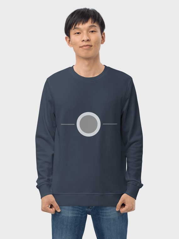 Women’s woman womens Men’s man mens Unisex Genflex Gender Neutral Genderfluid petite-, tall-, plus-, size  Crewneck round O-neck long sleeves graphic Japanese country flag sweatshirts in French navy blue