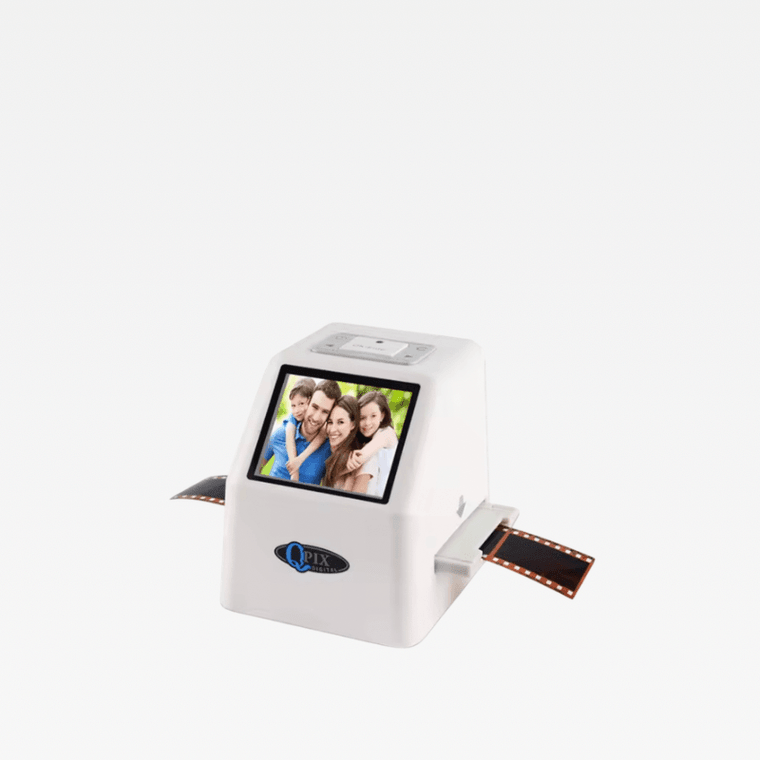 Office Home Digital Film Slide Scanner Converts 35mm Film Scanner for Negatives with 2.4inch LCD 22mp Super 8 to USB Digital Converters with optional 16GB SD Memory Card in white