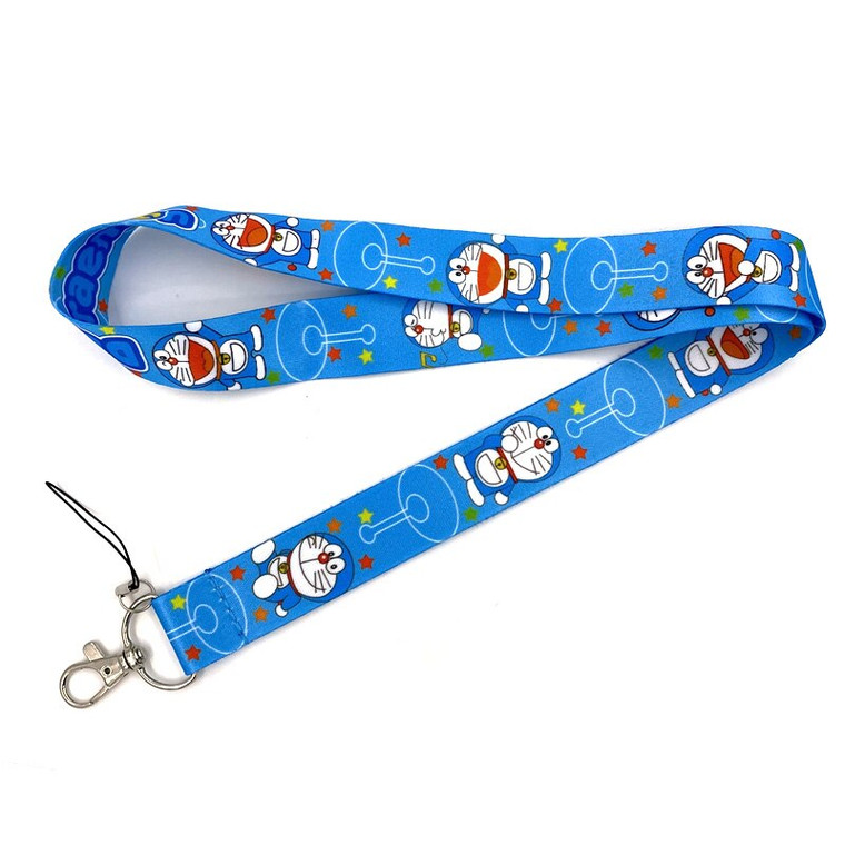 Anime Doraemon Neck Strap Lanyard keychain Mobile Phone Strap ID Badge Holder Rope Key Chain Keyrings Japanese Cosplay Accessories Gift Key Chains Japan Lanyards Trend