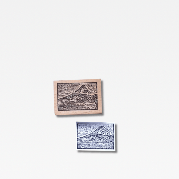 Office Home Tourism souvenir Japanese wooden Stamp Scrapbooking Ukiyo Japan Travelogue Vintage Scrapbook Journaling Diary Decoration Wood Notebooks Stamps seals Japan souvenirs Mt. Mount Fuji in natural light wood