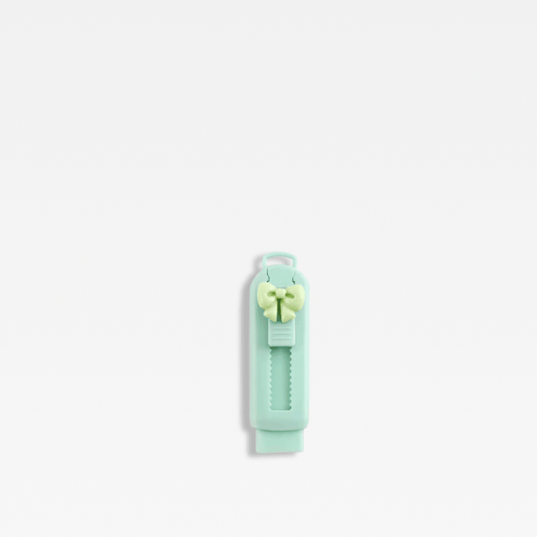 Cute Candy Color Kawaii Rubber Stationery School Office Supplies Creative Pencil Eraser Novelty Pretty erasers in green bow