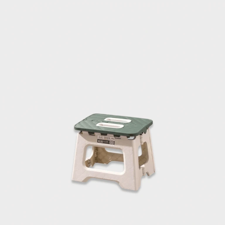 Office Home Adult Children Portable Folding Stool Thickened Plastic Saddle Chair for Outdoor Activities and Fishing Gifts Party Favors stools in green with beige cream
