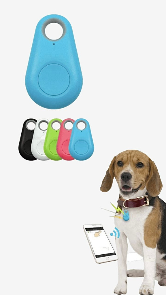 Pets Smart Mini GPS Tracker Anti Lost Waterproof with Bluetooth compatible for Pet Dog Cat Keys Kids Trackers Finder Equipment Dogs Cats Kid Accessories Trending in Black Blue Green Red White
