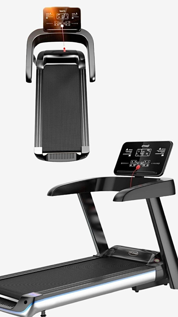 Gym Treadmill Indoor Home Running Machine Monofunction Foldable Mute Wide Screen Fitness Equipment Electric Treadmills Trending