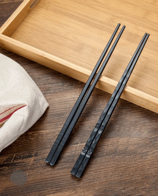 Japanese Sushi Chopsticks  1Pair Sakura cherry chopstick Black Sushi Fast Food Noodles chop sticks Tableware Kitchen Bar Japan Supplies Trending Cutlery