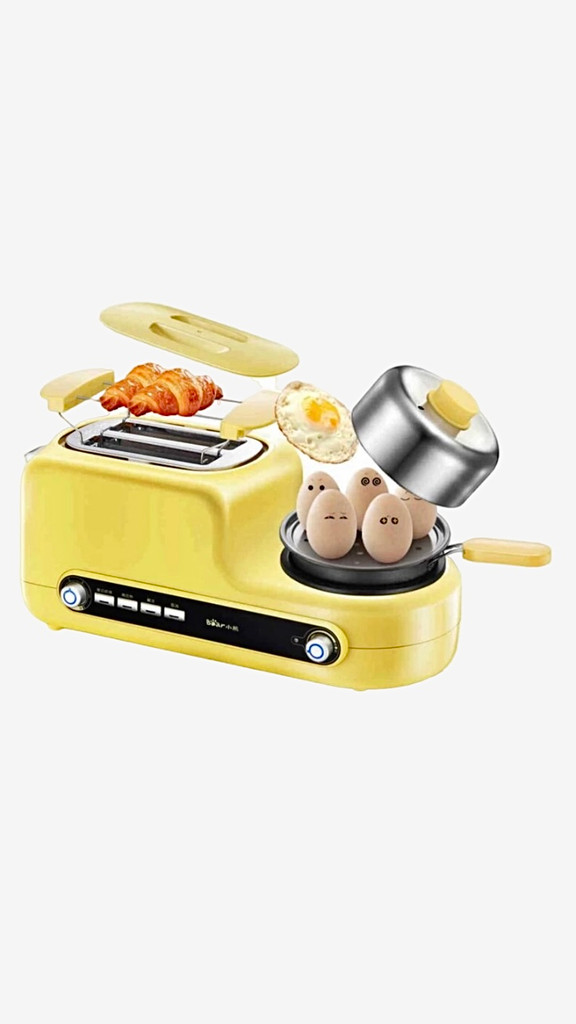 Breakfast Cooker Home Sandwich Muiti Functional Baking Yellow Machine Egg Cooker Bacon Frying bread toaster Trending