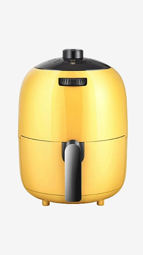 Air Fryer 2L Household Yellow Portable Smart Fries Maker Large Capacity Multifunctional Low Smoke Oven Electric Fryers Trending