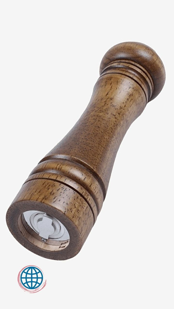 Salt Grinder Pepper Mill Wooden With Strong Adjustable Solid Oak Wood Grinders 8 Inch Mills Trending Salt Pigs, Cellars & Servers