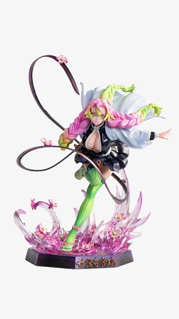 Demon Slayer Figurine Japanese Anime Kimetsu no Yaiba Mitsuri Kanroji GK PVC Figure Toys Statue Model Doll Gift Japan Action Figures Trending