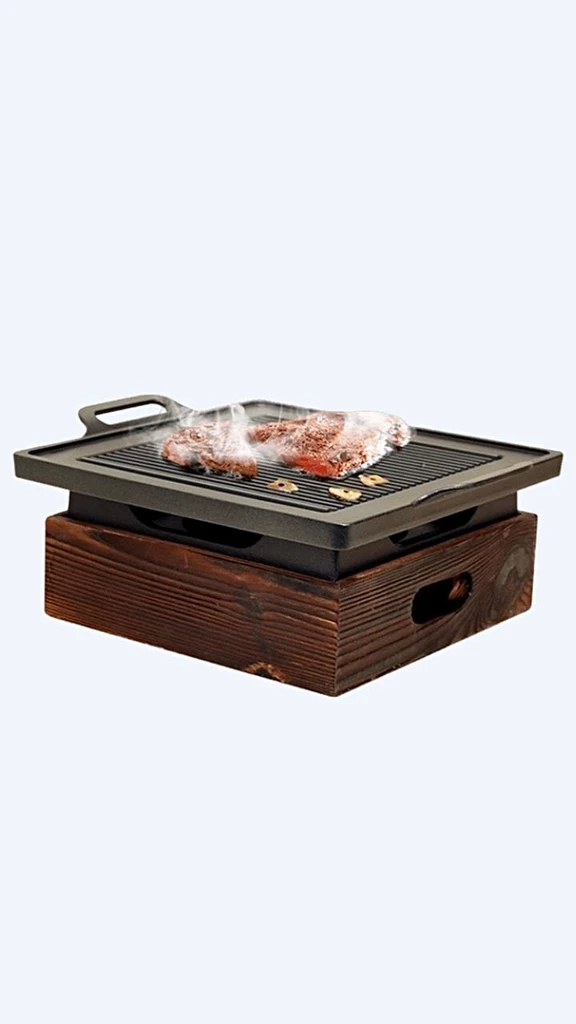 Portable Charcoal Barbecue Grill Japanese Oven Household Non stick Cooking Tools Trending Japan Square BBQ Grills