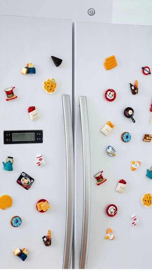 Food Fridge Magnets Cartoon Resin Magnet Sticker Creative 3D Bread Egg Message Sticker Kids Children Toy Home Kitchen Decoration Refrigerator Magnets Trending in Banana Bananas Carrot Cracked Egg Espresso Cup Grapes Kettle Milk Picnic Hamper Strawberry Tomato