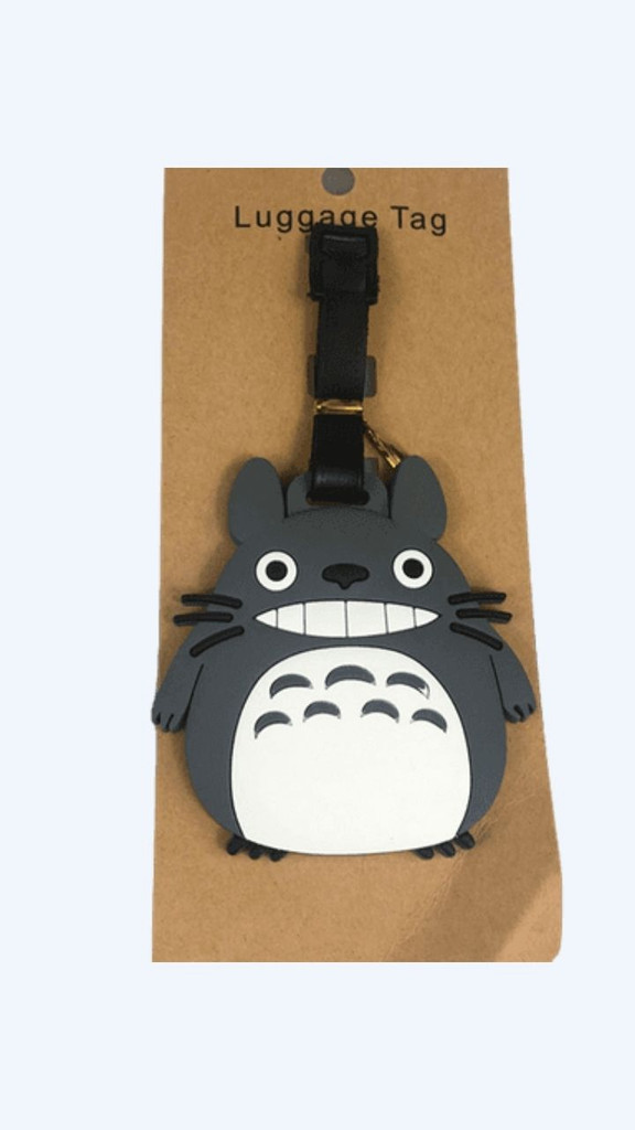 Totoro Anime Luggage Tag Japanese cute cartoon travel accessories Getaway Vacation Holiday silica gel pvc waterproof suitcase name id holder boarding Trending Japan bags tags