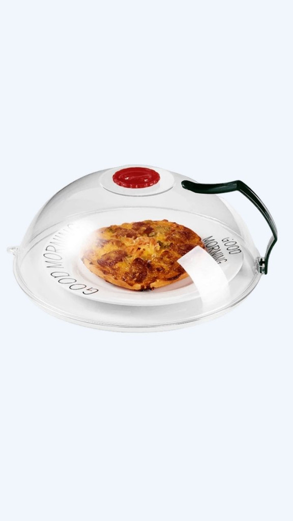 Microwave Splash Cover Food Heatable Fresh-keeping Splash-proof Oil-proof High-temperature-resistant Special Covers for Microwaves Trending Kitchen Utensil in Red White Black