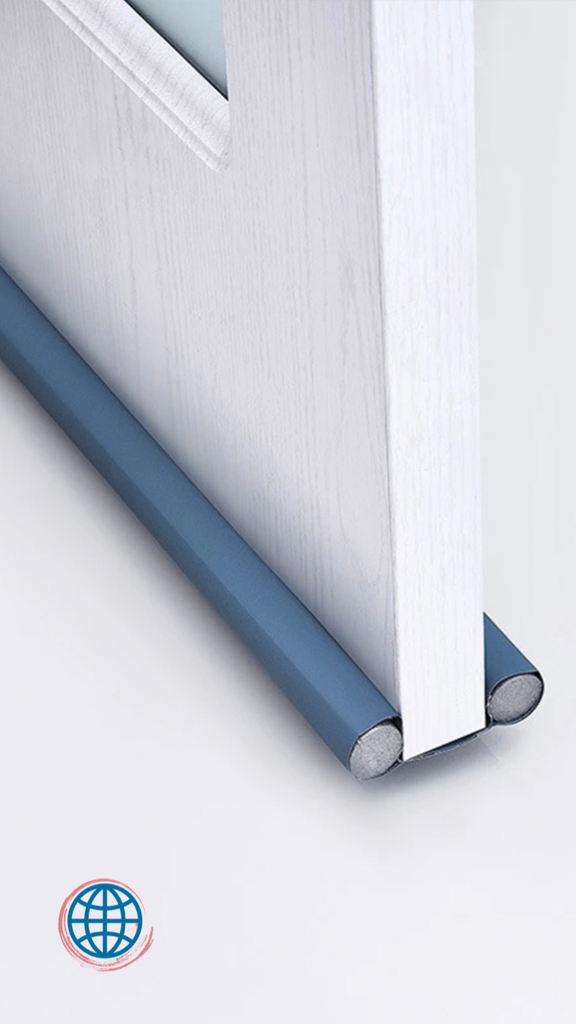 Door Bottom Sealing Strip Guard  Dusk Blue Japanese Practical Sealer Stopper Weatherstrip Guard Wind Dust Sealers Stoppers Trending Japan Doors Seal