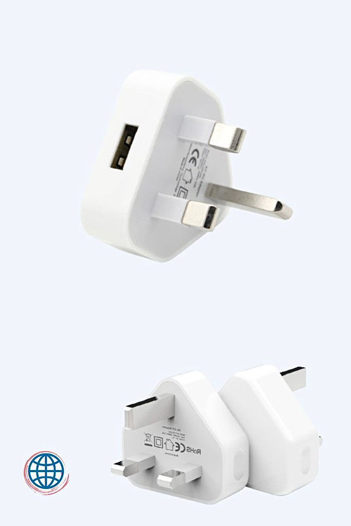 UK Plug USB Travel Adapter   Wall Adapters Converter Socket United Kingdom Great Britain British Malaysia Maldives England Scotland Wales Power Plugs Chargers Trending For Android Mobile Phone Electronic Electrical Devices
