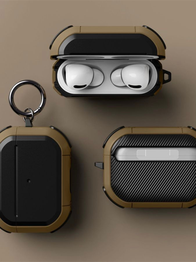 AirPods 1 2 Pro Case Cover  Earphone TPU PC Anti-fall Headphone Covers Trending for Apple Cases Wireless Earbuds with Keychain