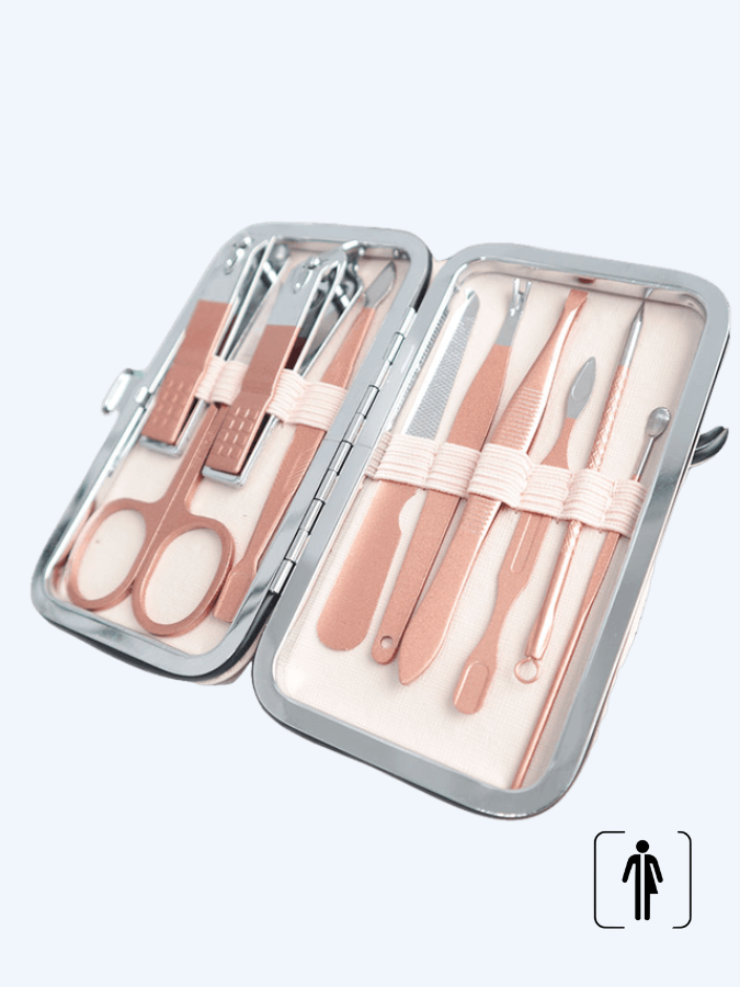 Professional Stainless Nail Clippers Set   Unisex Mens Women’s Steel Scissors With A Storage Box Home Salon Use Manicure Kit Travel Pedicure Tool Trending for Man Woman Getaway Vacation Holiday Beauty and Skincare Grooming Accessories Sets
