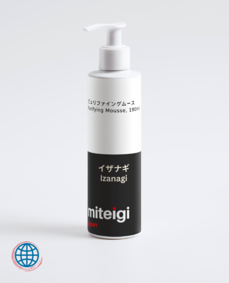 Purifying Mousse, 190ml Izanagi Japanese Sweet grapefruit and energising lemon aroma acne and blemishes face wash clean hydration skin care Trending Japan facial dark pores cleansing skincare