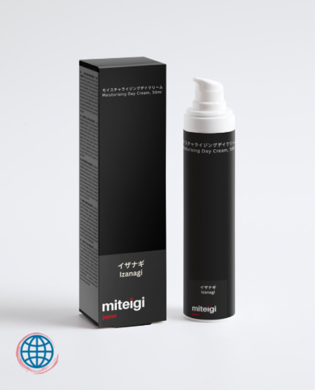 Moisturizing Day Cream 50ml Izanagi face cream absorbs quickly providing instant hydration and nourishment with multi-molecular-weight Hyaluronic Acid soothing Bisabolol and Anti-oxidant rich Rowanberry Extract maintain the skin's youthful appearance trending skincare by miteigi