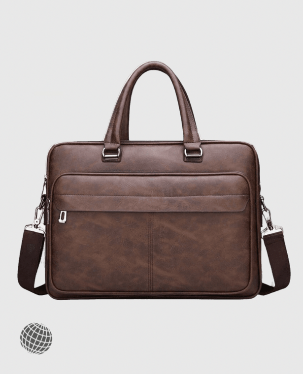 Crossbody Commuter Bag   Unisex Mens Women’s One Shoulder Cross Computer Business Commuting Handbag Bags for trending Man Woman in Brown