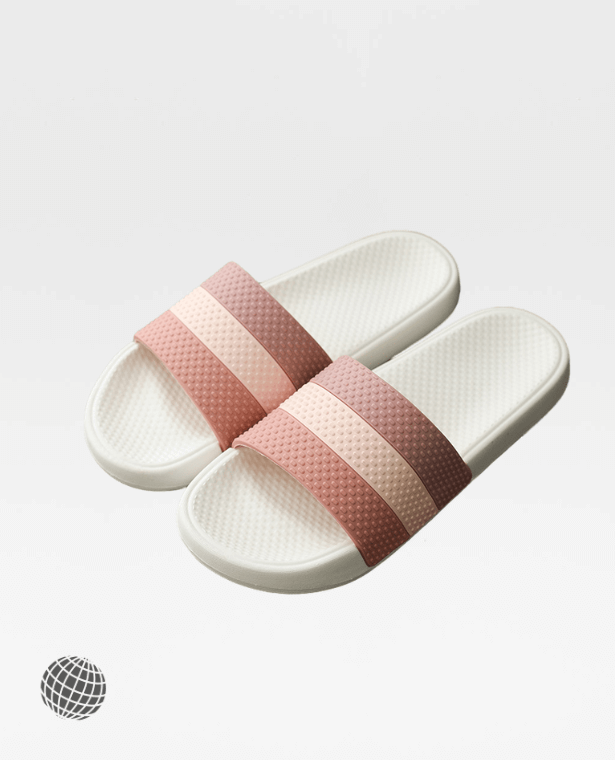 Basic Anti-Skid Slippers  Genderful Women’s Men’s Unisex Anywear Flip Flops Shoes Massage Granule Upper Summer Wear Antiskid Couple Soft Bottom Indoor Bath Bathroom Home Outdoor Slipper Petite Plus Size Footwear for Man Woman in trending Pink