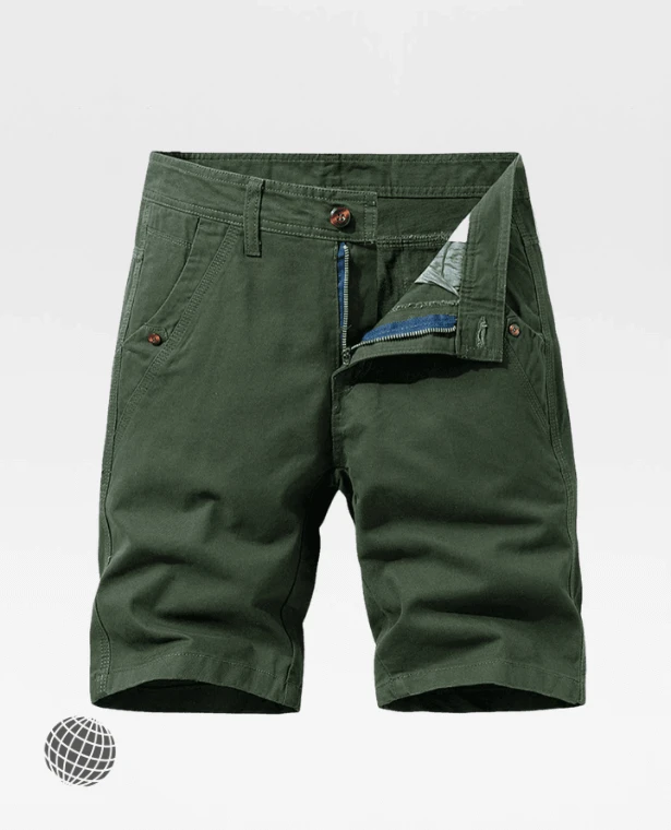 Cargo Shorts Khaki green  Men’s Mid rise waist Breeches Summer Mens Plus Size Work Plus Size Sportswear Casual Cotton Short Pants Oversize for trending man in dark army-green