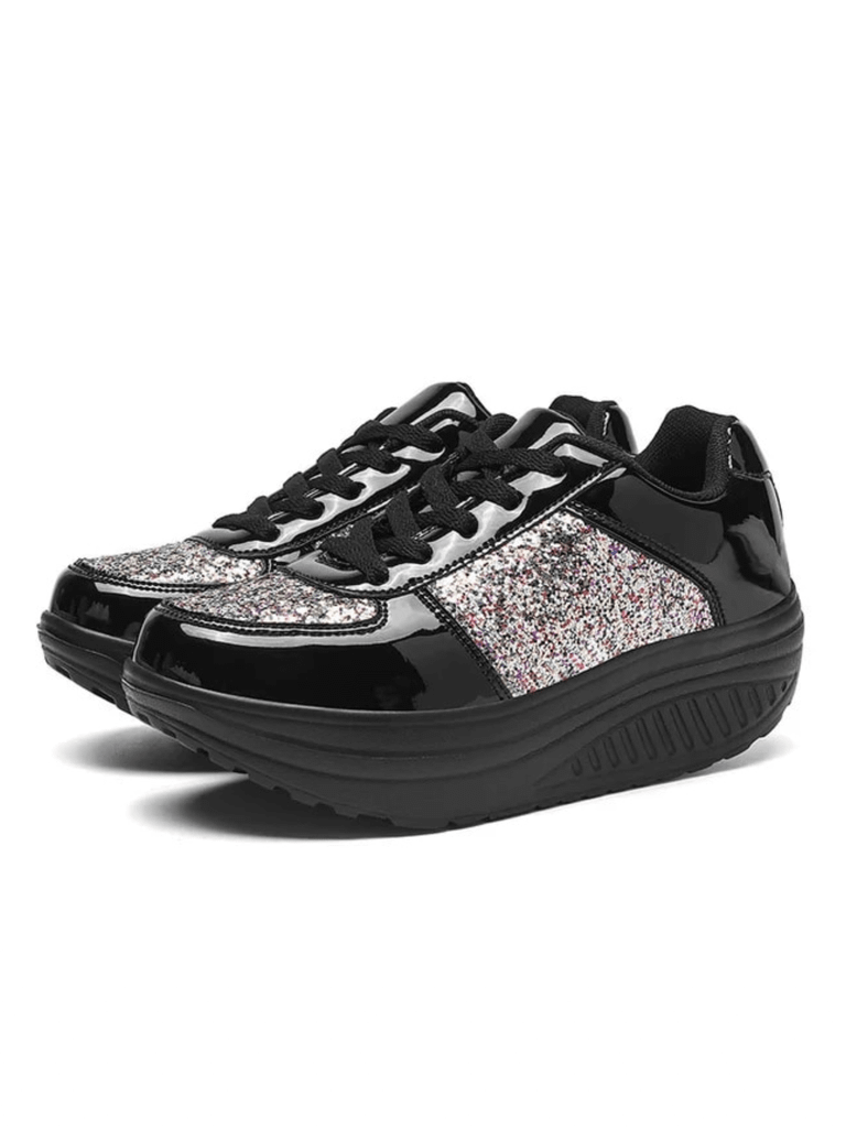 Lace-Up Sneakers black   Women’s Casual Shoes Fashion Breathable Elegant Womens Vulcanized Flats Luxury Footwear for trending Woman