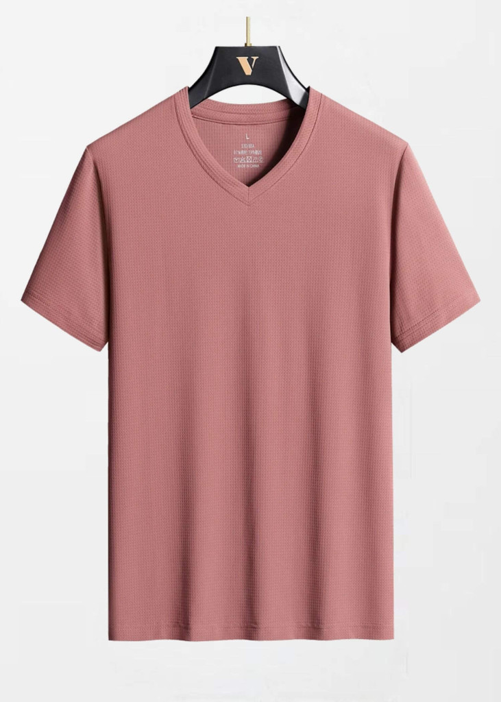 Breathable T-Shirt Men’s Sportswear Ice Silk Quick-Drying Tees waffle Tops Male Fitness Gym Big Size 9xl 8xl 7xl 6xl for man in Dusk pink Tall plus size Mens Summer T-Shirts