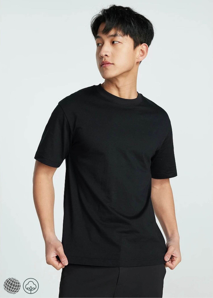 Classic Crewneck T-Shirt black  Men‘s Short Sleeves round crew neck 100% Cotton broadcloth Summer Fashion Comfort Tee Multi Color Tops O-neck T-shirts for man Mens petite-, tall-, plus-, size Meters bonwe Basic Solid Color High-Quality Brand