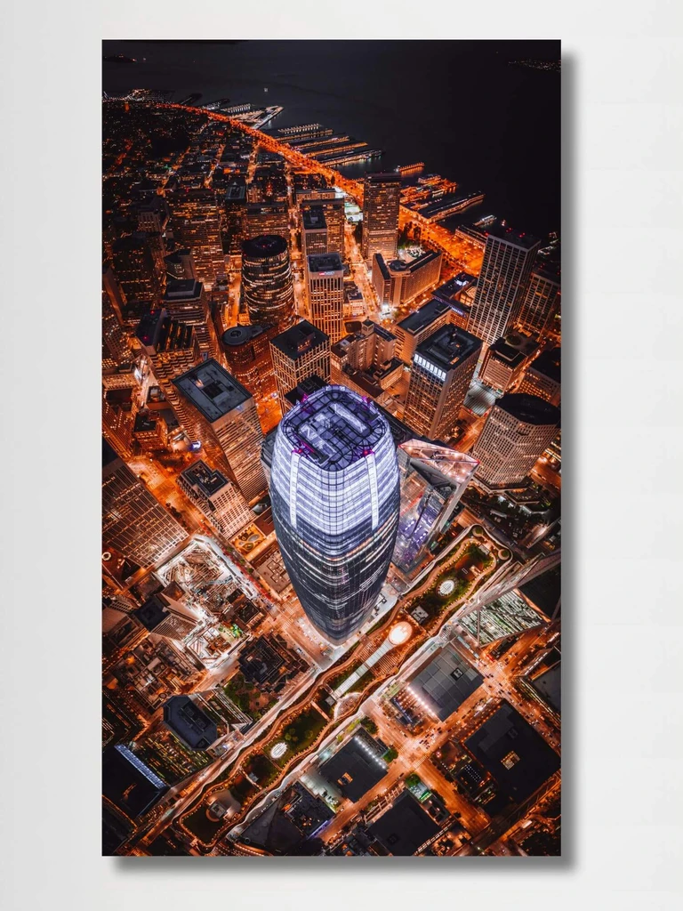 Salesforce Tower, San Francisco     SFO USA Poster United States of America San Francisco California Transbay Towers Skyscrappers American paper posters prints