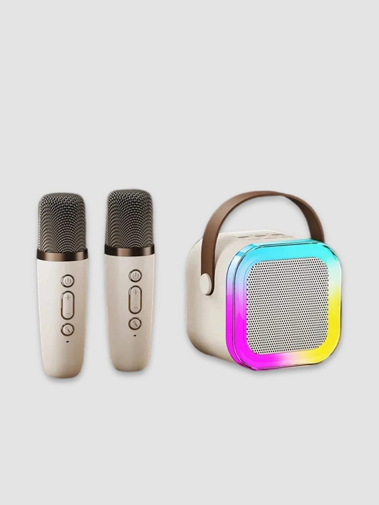 Bluetooth Karaoke Machine   Portable K12 5.3 PA speaker system with 1-2 wireless microphones Home family singing children's gifts Kids singalong music system for parties events