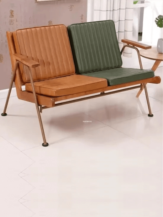 American Retro Sofa Chair  Coffee Shop Bar living room Nordic dining furniture, Balcony leisure sofas backrest chairs armchair furniture in Green, Brown, Wine-red, Black, Beige-white Norway Scandinavia Scandinavian Norwegian Nordic style fashion retro 50’s 60’s 70’s Americana home decor