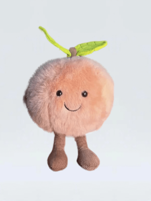 Fruits Peach with Legs  Kawaii plush Doll Smiling Face Fruit Figured Cosplay Decor Children's Adults Kids Birthday Gifts