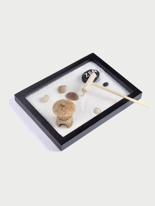 Home Meditation Zen Garden for Desk Office Decor Release Stress Mini Japanese Zen Sand Gardens Kit Desktop Meditation office study room decorative objects