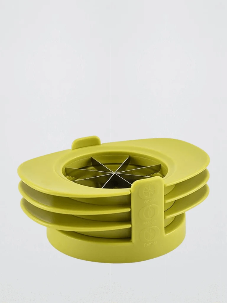 Useful Stainless Steel Multifunctional Vegetable and Fruit Cutting Household Mango Pit Cutter Kitchen Gadgets accessories Kitchen preparation utensil cutters accessory in olive green