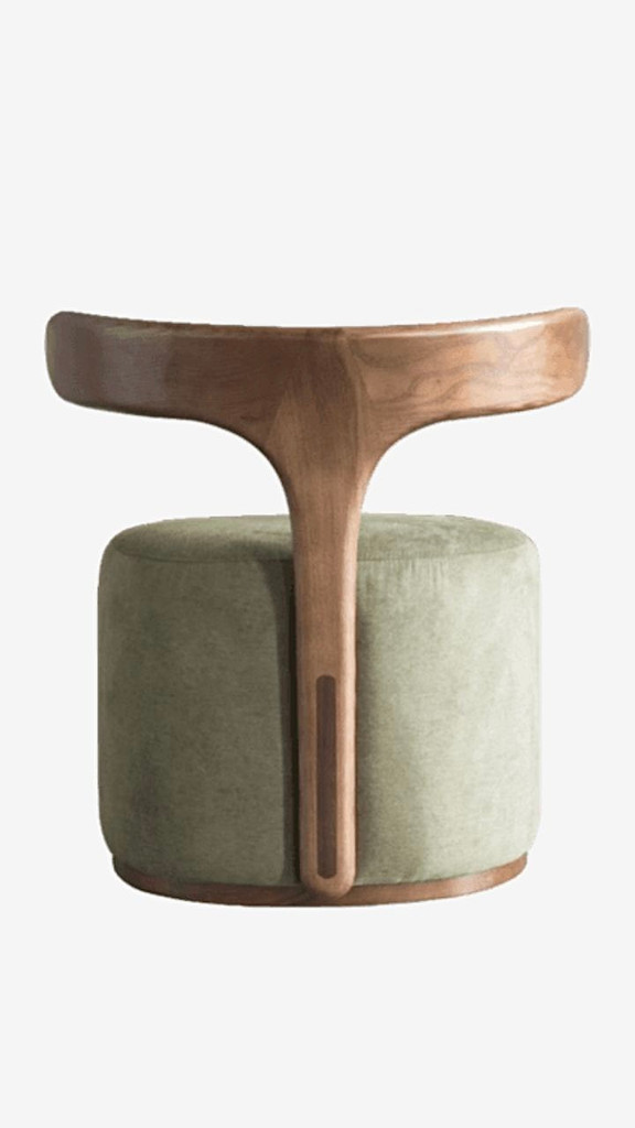 Nordic Modern Designer Creative Solid Wood Backrest Fabric Leisure Chair/stool For Shoe Replacement Stool New|Stools & Ottomans| Trending