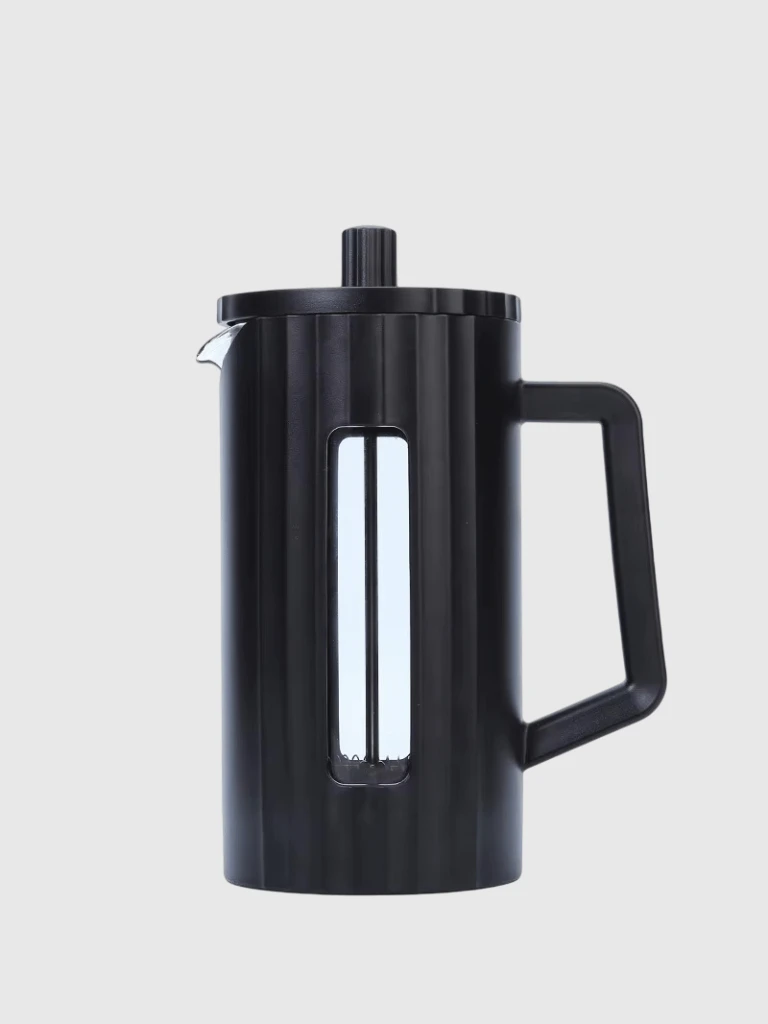 French press coffee press, Coffee-, Tea-, Maker, 600ml, 1000ml high density stainless steel mesh heat resistant glass black