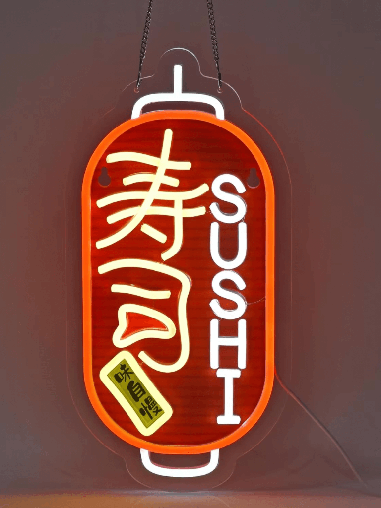 Japanese Sushi Neon Sign Lights for Restaurant Bar Pub Business Kitchen Man Cave Decor Aesthetics Draw Celebratory Gifts in multi color