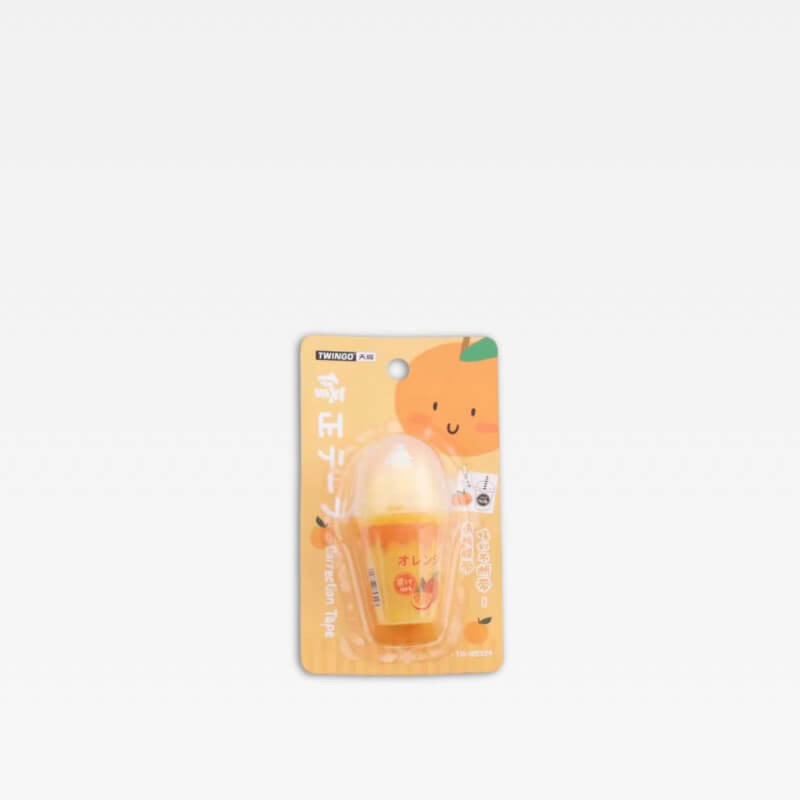 Office School Home study room Kawaii Cute Juice Ice Cream Correction Tape Stationery School Bottle Correctors supplies accessories Erasers supply accessory in oranges